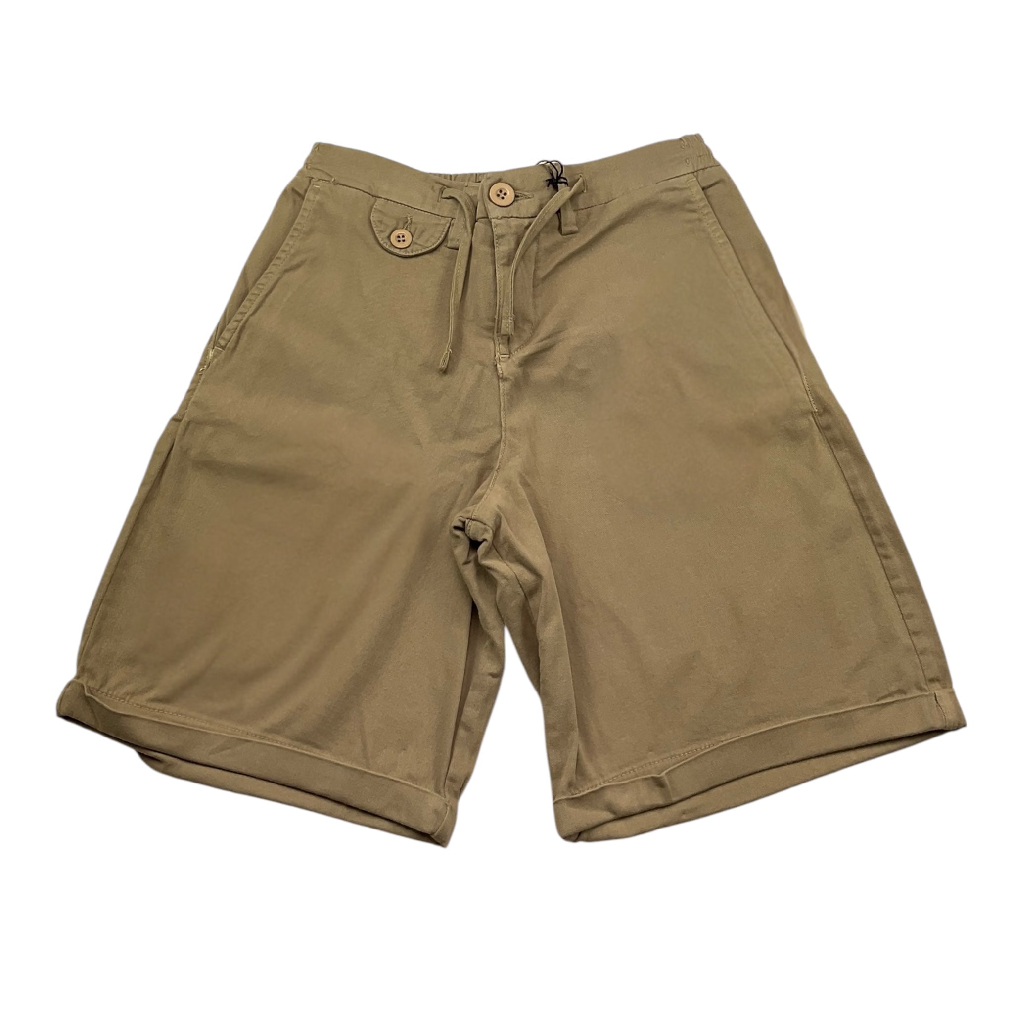 Dan John Bermuda Tinta Unita con Elastic In Vita per Bambino BMD5102J BEIGE DAN JOHN 