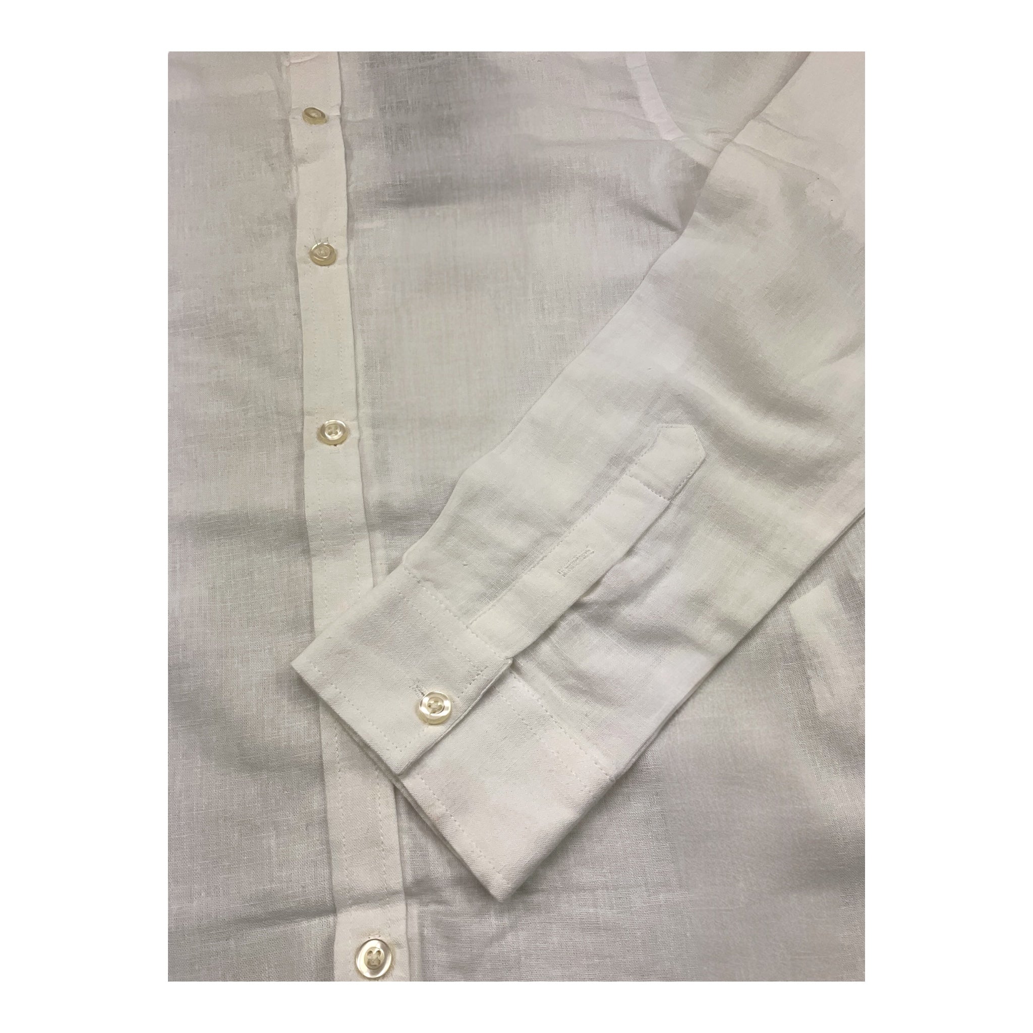Dan John Camicia Manica Lunga Tinta Unita Collo Coreano per Bambino CMD5110J BIANCO DAN JOHN 