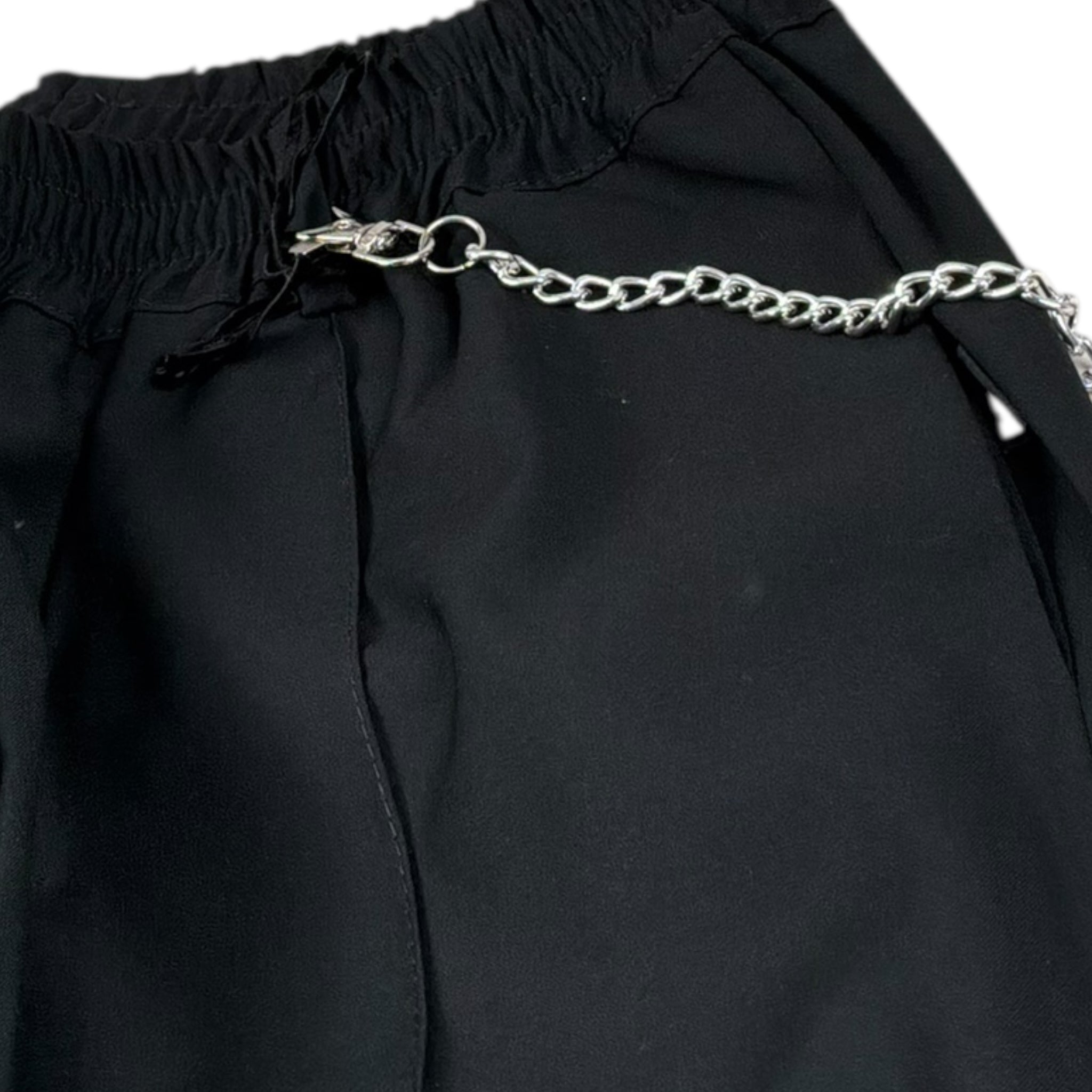 Daniele Alessandrini Pantalone Tinta Unita con Elastico In Vita per Bambino 1231P00068 NERO DANIELE ALESSANDRINI 