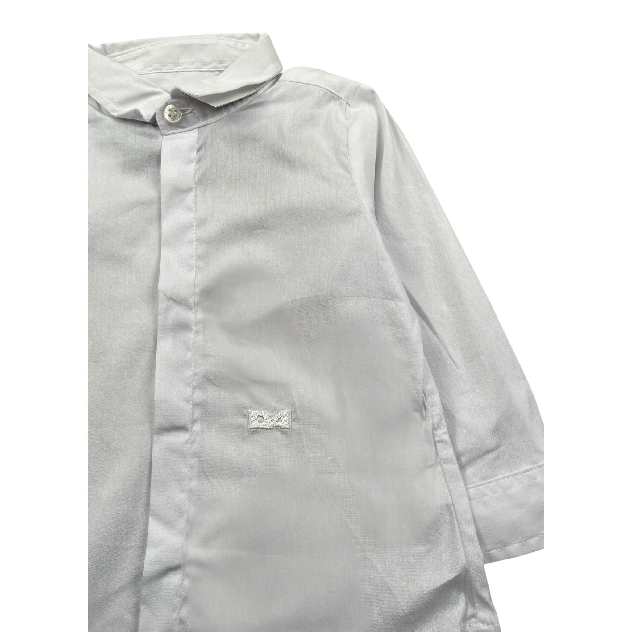 Daniele Alessandrini Camicia Manica Lunga tinta unita Bianco per Bambino 1235C0972 BIANCO DANIELE ALESSANDRINI 