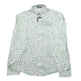 Daniele Alessandrini Camicia Manica Lunga Tinta Unita Stampa Fantasia per Bambino 1235C1253 BIANCO DANIELE ALESSANDRINI 