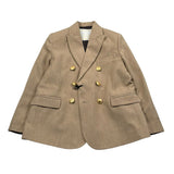 Daniele Alessandrini Giacca Tinta Unita Doppiopetto per Bambino 1235J00102 BEIGE DANIELE ALESSANDRINI 