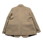 Daniele Alessandrini Giacca Tinta Unita Doppiopetto per Bambino 1235J00102 BEIGE DANIELE ALESSANDRINI 