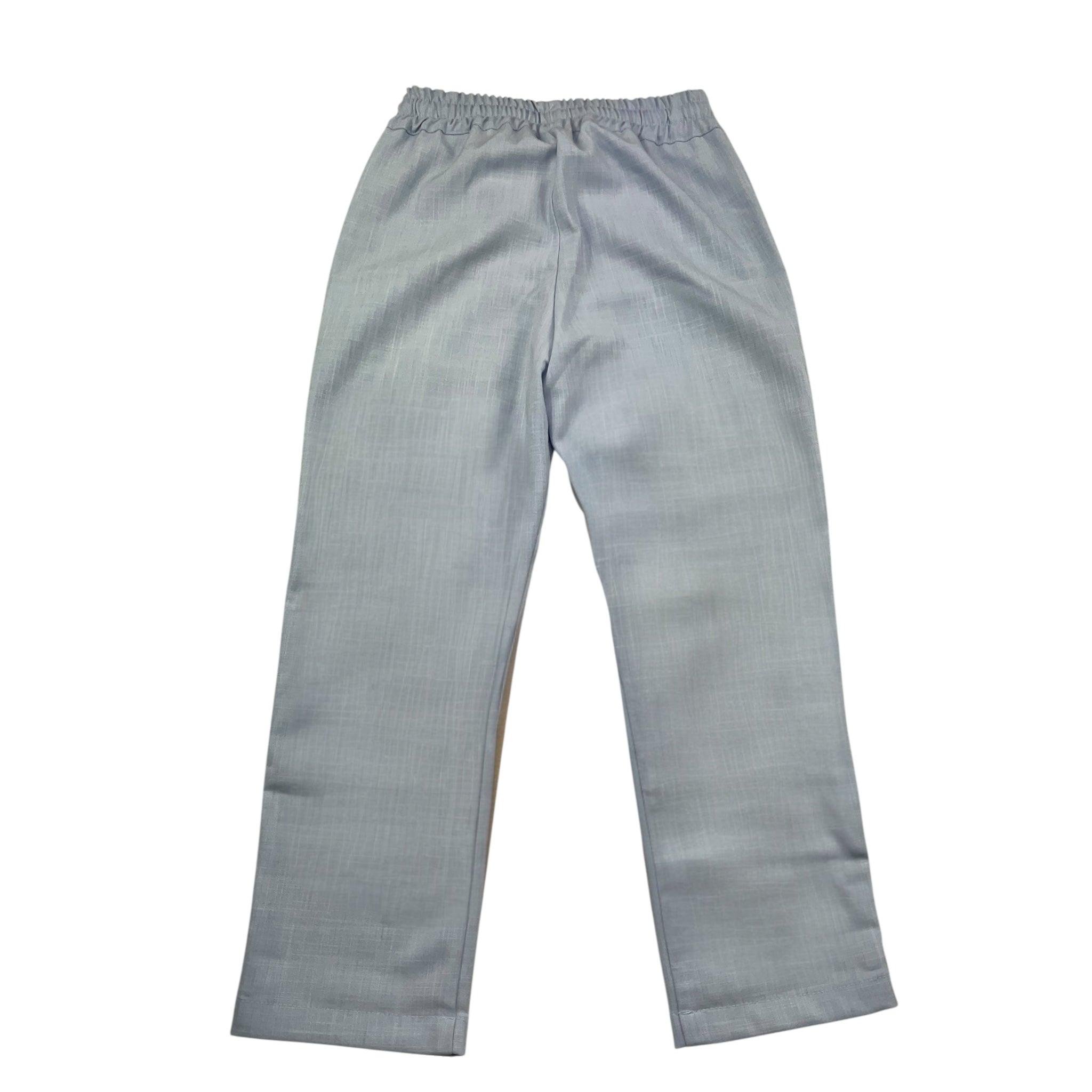 Daniele Alessandrini Pantalone Tinta Unita con Elastico In Vita per Bambino 1235P00232 AZZURRO DANIELE ALESSANDRINI 