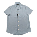 Daniele Alessandrini Camicia Mezza Manica Tinta Unita per Bambino 1236C002300 AZZURRO DANIELE ALESSANDRINI 