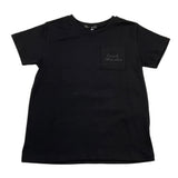 Daniele Alessandrini T-Shirt Girocollo Tinta Unita con Taschino per Bambino 1236M00197 NERO DANIELE ALESSANDRINI 