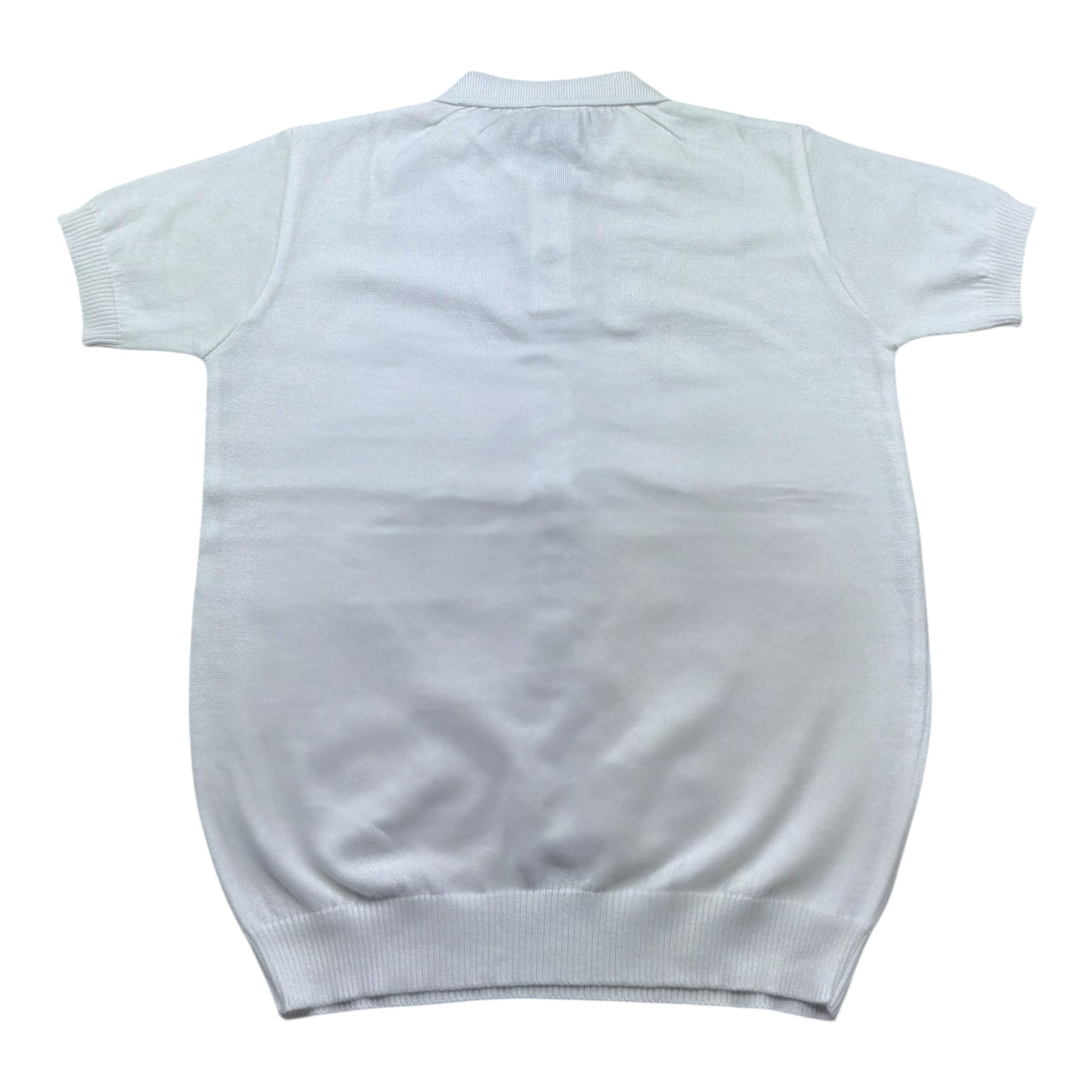 Daniele Alessandrini Polo Mezza Manica In Maglia Tinta Unita per Bambino 1236W00326 BIANCO DANIELE ALESSANDRINI 