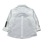 Daniele Alessandrini Camicia Manica Lunga Tinta Unita con Stampa per Neonato 1291C0826 PANNA DANIELE ALESSANDRINI 