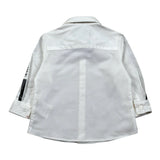 Daniele Alessandrini Camicia Manica Lunga Tinta Unita con Stampa per Neonato 1291C0826 PANNA DANIELE ALESSANDRINI 