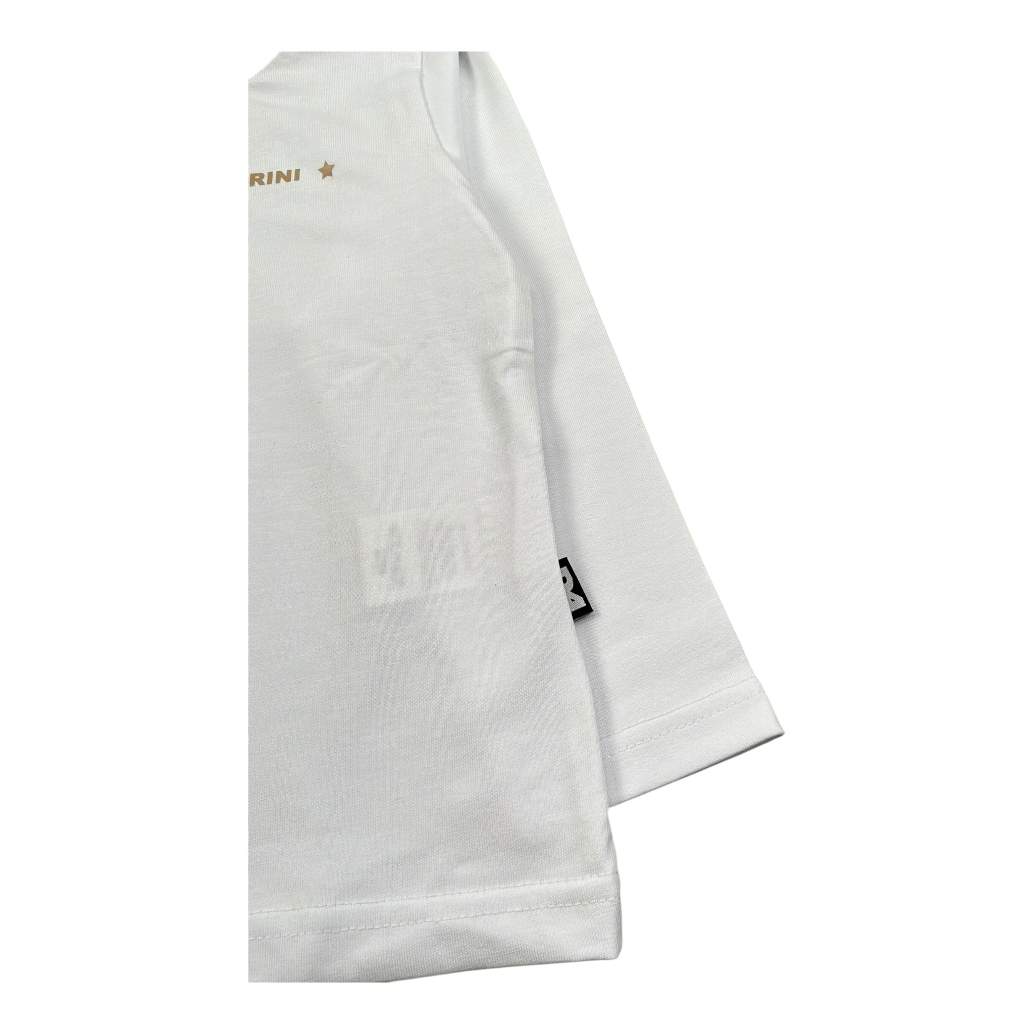 Daniele Alessandrini Shirt Girocollo Tinta Unita con Logo per Neonato 1291M00030 BIANCO DANIELE ALESSANDRINI 