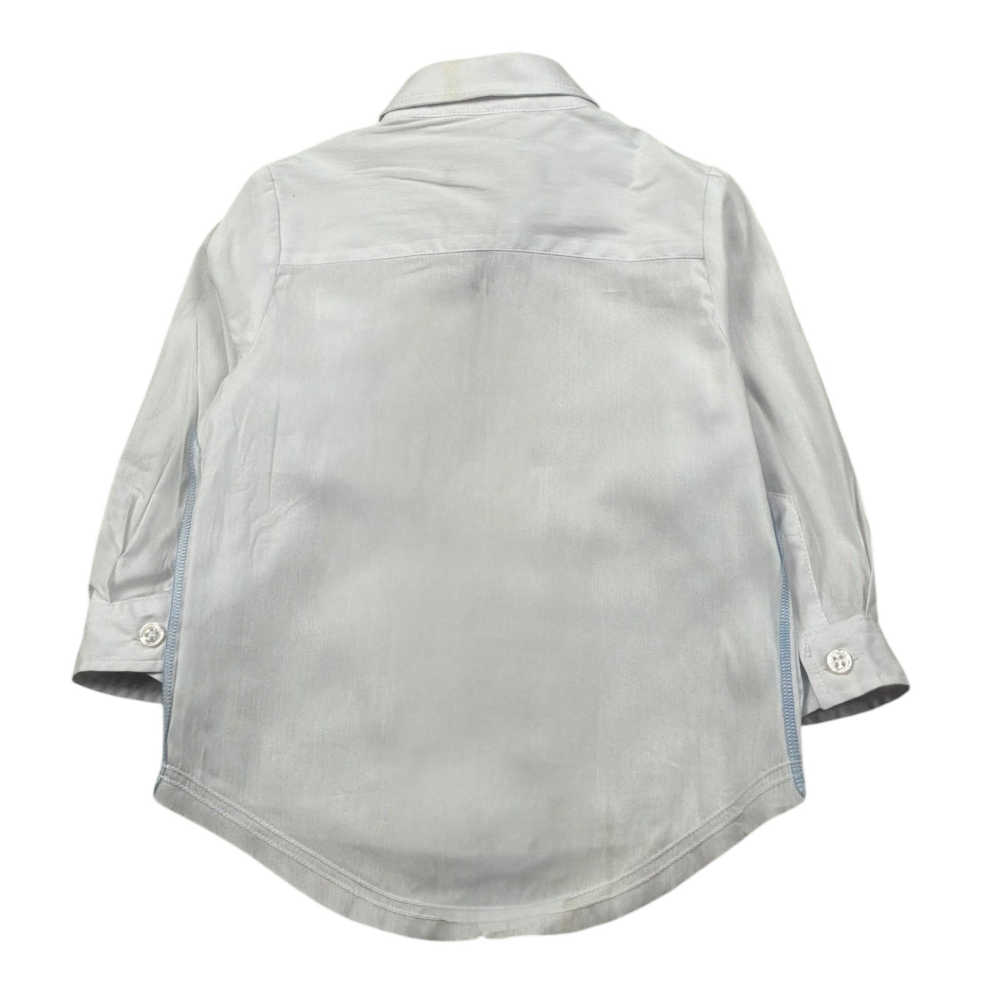 Daniele Alessandrini Camicia Manica Lunga Tinta Unita con Taschino per Bambino 1295C00072 BIANCO DANIELE ALESSANDRINI 