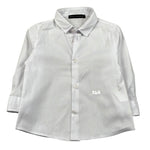 Daniele Alessandrini Camicia Manica Lunga Tinta Unita con Logo per Neonato 1295C00267 BIANCO DANIELE ALESSANDRINI 