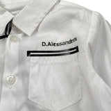 Daniele Alessandrini Camicia Tinta Unita con Logo per Neonato 1295C0778N BIANCO DANIELE ALESSANDRINI 