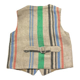 Daniele Alessandrini Gilet Tinta Unita con Fantasia A Righe per Neonato 1296B00300N BEIGE DANIELE ALESSANDRINI 