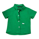Daniele Alessandrini Camicia Tinta Unita Mezza Manica per Neonato 1296C00224XX VERDE DANIELE ALESSANDRINI 