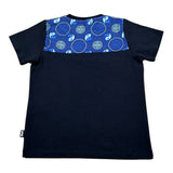 Daniele Alessandrini T-Shirt Girocollo Tinta Unita con Logo per Bambino 1296M00036J BLU DANIELE ALESSANDRINI 