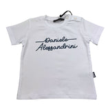 Daniele Alessandrini T-Shirt Girocollo Tinta Unita con Stampa per Neonato 1296M00214 BIANCO DANIELE ALESSANDRINI 