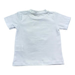 Daniele Alessandrini T-Shirt Girocollo Tinta Unita con Stampa per Neonato 1296M00237 BIANCO DANIELE ALESSANDRINI 