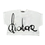 Diadora T-Shirt Modello Crop tinta unita con Stampa Bianco per Bambina S4DIJGTH095 BIANCO DIADORA 