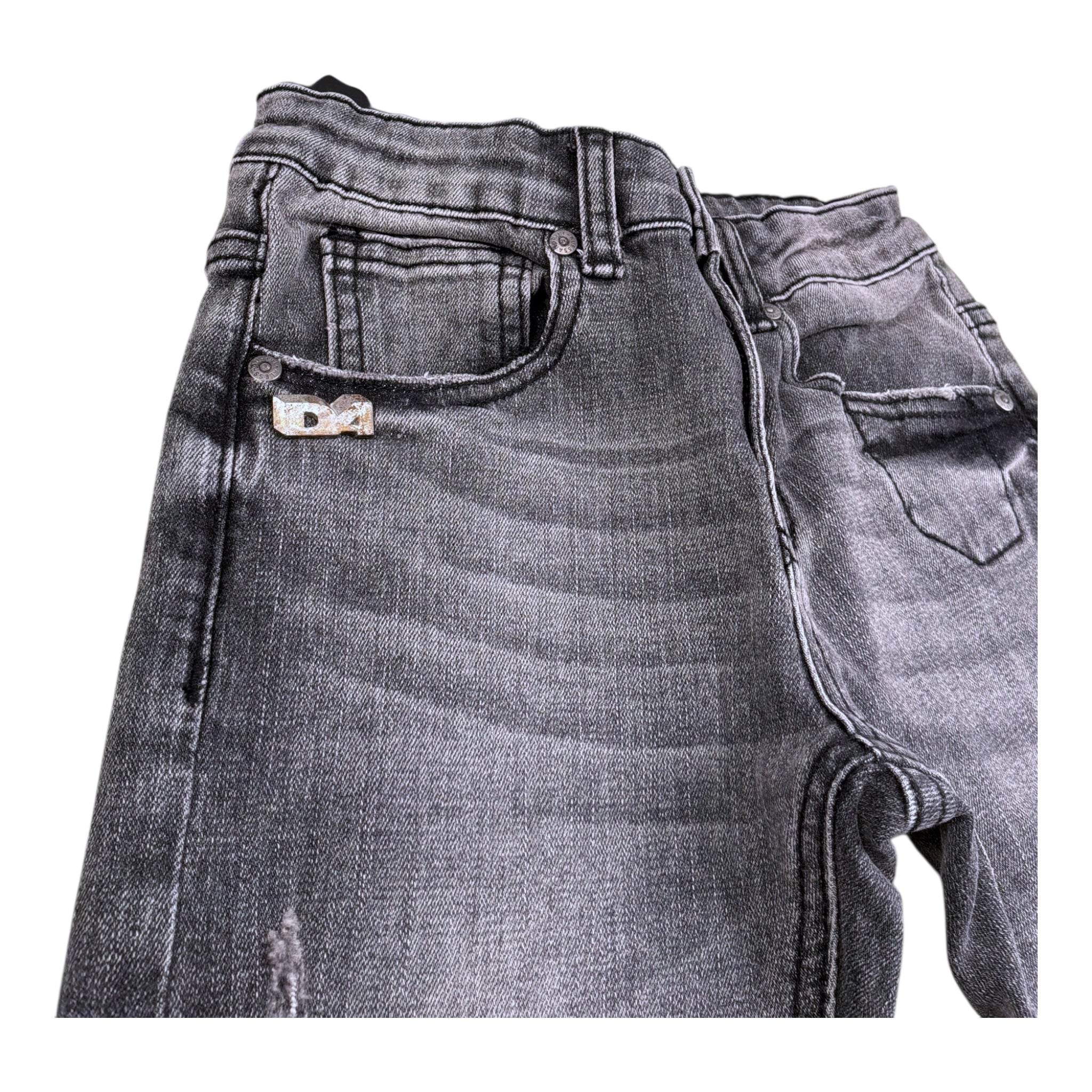 Diesel Jeans Tinta Unita con Girovita Regolabile per Bambino 1231PD00053 NERO DIESEL 