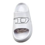 Diesel Ciabatte Tinta Unita con Logo per Bambino BC0560 BIANCO DIESEL 