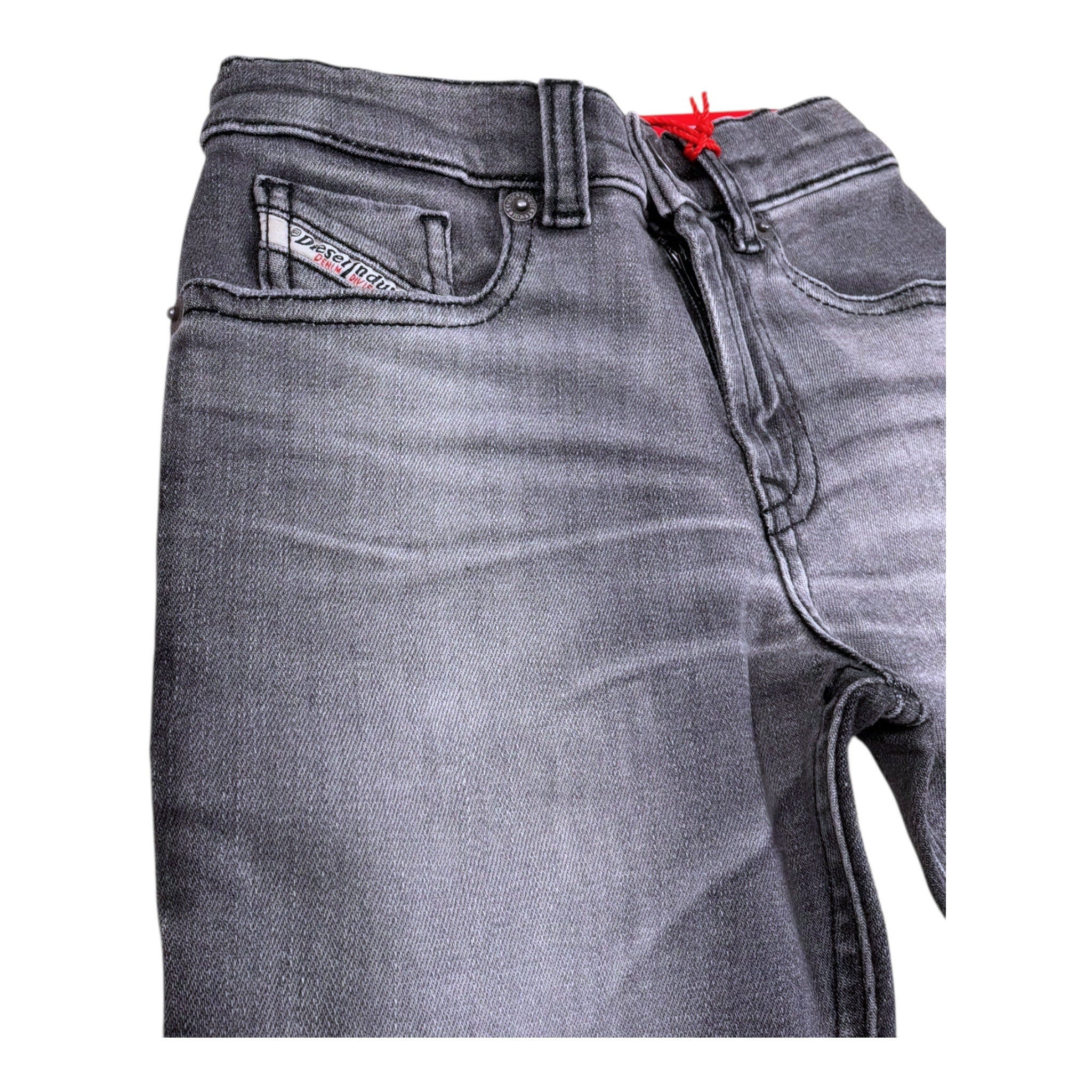 Diesel Jeans Tinta Unita con Girovita Regolabile per Bambino J00805 NERO DIESEL 