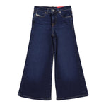 Diesel Jeans Tinta Unita Modello A Zampa per Bambina J00816 BLU DIESEL 
