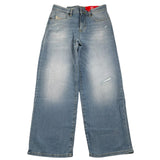 Diesel Jeans Tinta Unita Modello Palazzo per Bambina J00818X AZZURRO DIESEL 