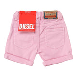 Diesel Short tinta unita con Girovita Regolabile Rosa per Bambina J01274 ROSA DIESEL 