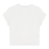 Diesel T-Shirt Girocollo Tinta Unita con Logo per Bambina J01830 BIANCO DIESEL 