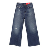 Diesel Jeans Tinta Unita Modello A Palazzo per Bambina J01852 BLU DIESEL 