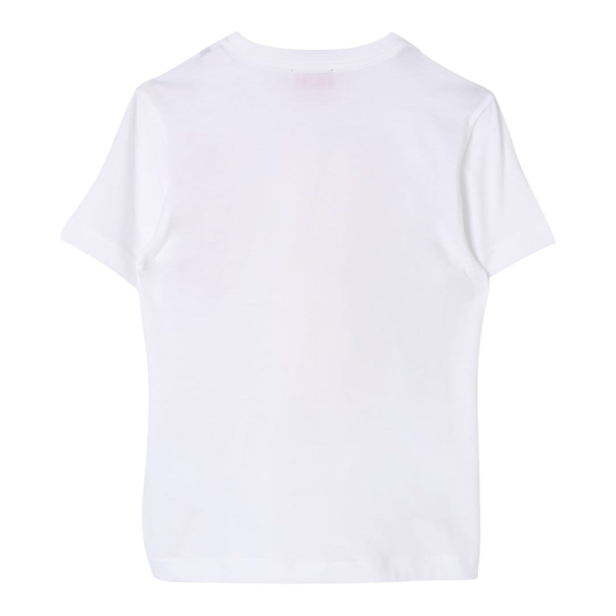 Diesel T-Shirt Girocollo tinta unita con Stampa Bianco per Bambino J02033X BIANCO DIESEL 
