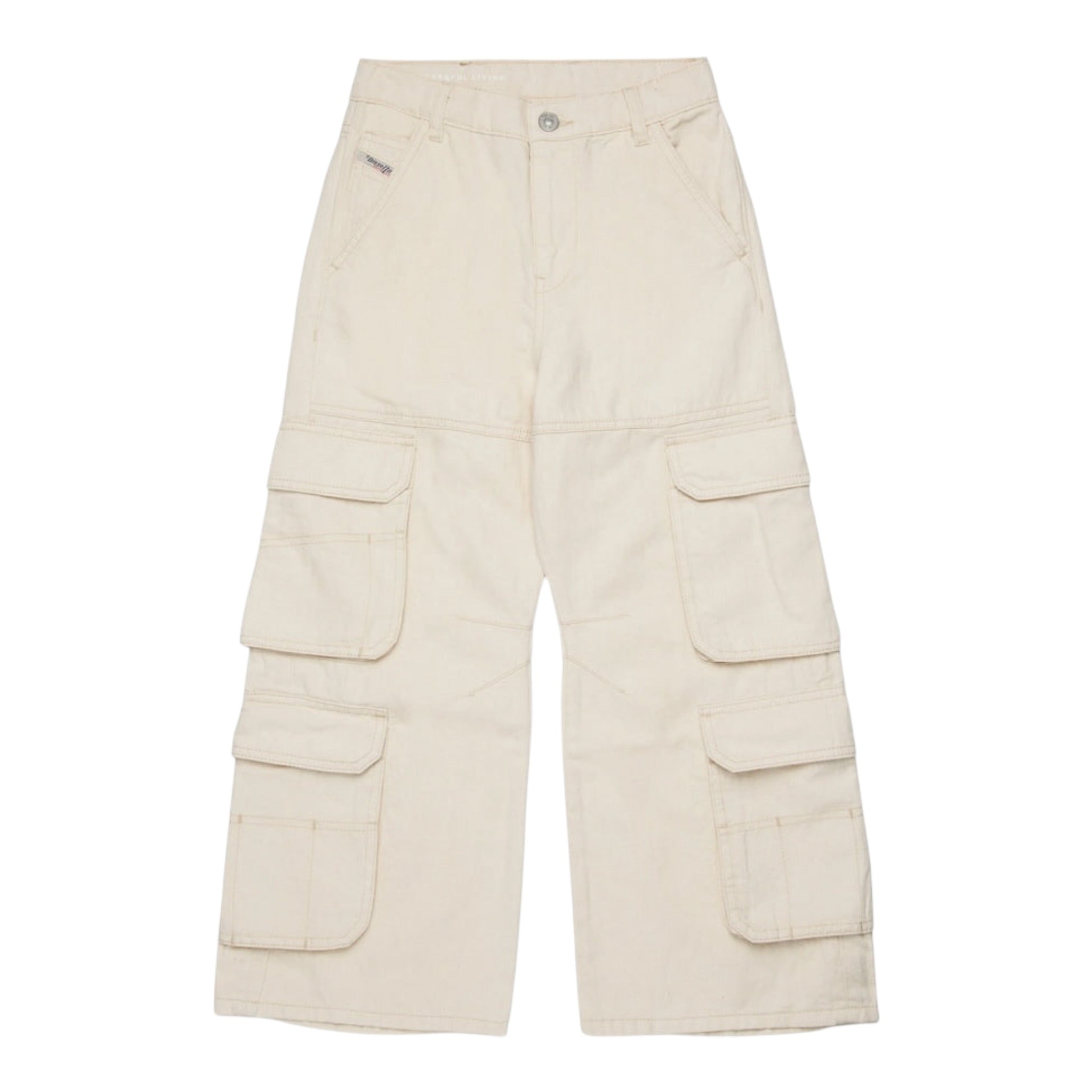 Diesel Jeans Tinta Unita con Tasconi per Bambina J02164 BEIGE DIESEL 