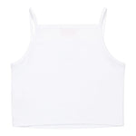 Diesel Canotta Bretelline Tinta Unita con Stampa Brillantinata per Bambina J02201 BIANCO DIESEL 