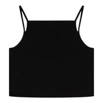 Diesel Canotta Bretelline Tinta Unita con Stampa Brillantinata per Bambina J02201 NERO DIESEL 