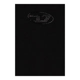 Diesel Canotta Bretelline Tinta Unita con Stampa Brillantinata per Bambina J02201 NERO DIESEL 