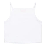 Diesel Canotta Bretelline Tinta Unita con Stampa Brillantinata per Bambina J02201X BIANCO DIESEL 