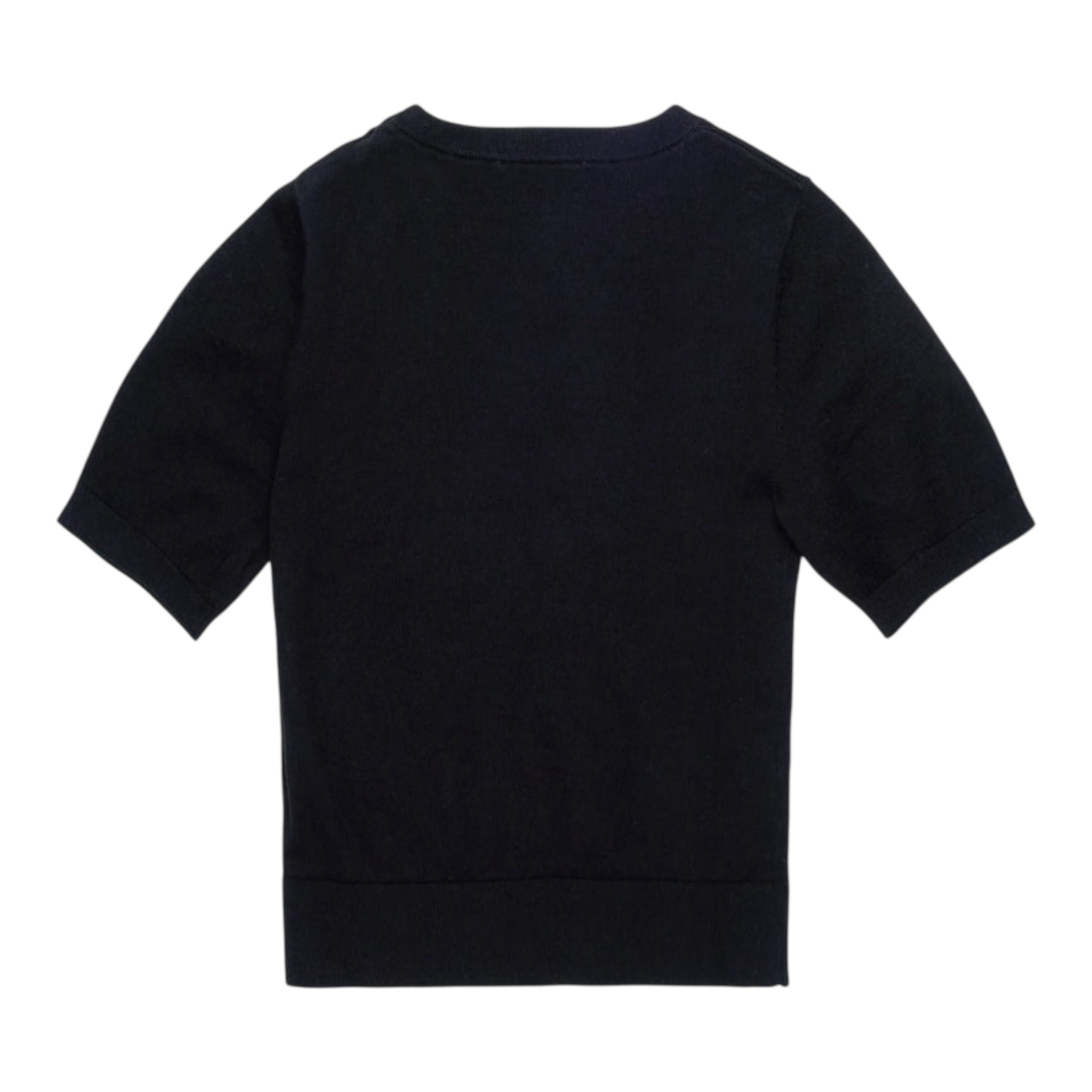 Diesel T-Shirt Girocollo Tinta Unita con Logo per Bambina J02279 NERO DIESEL 