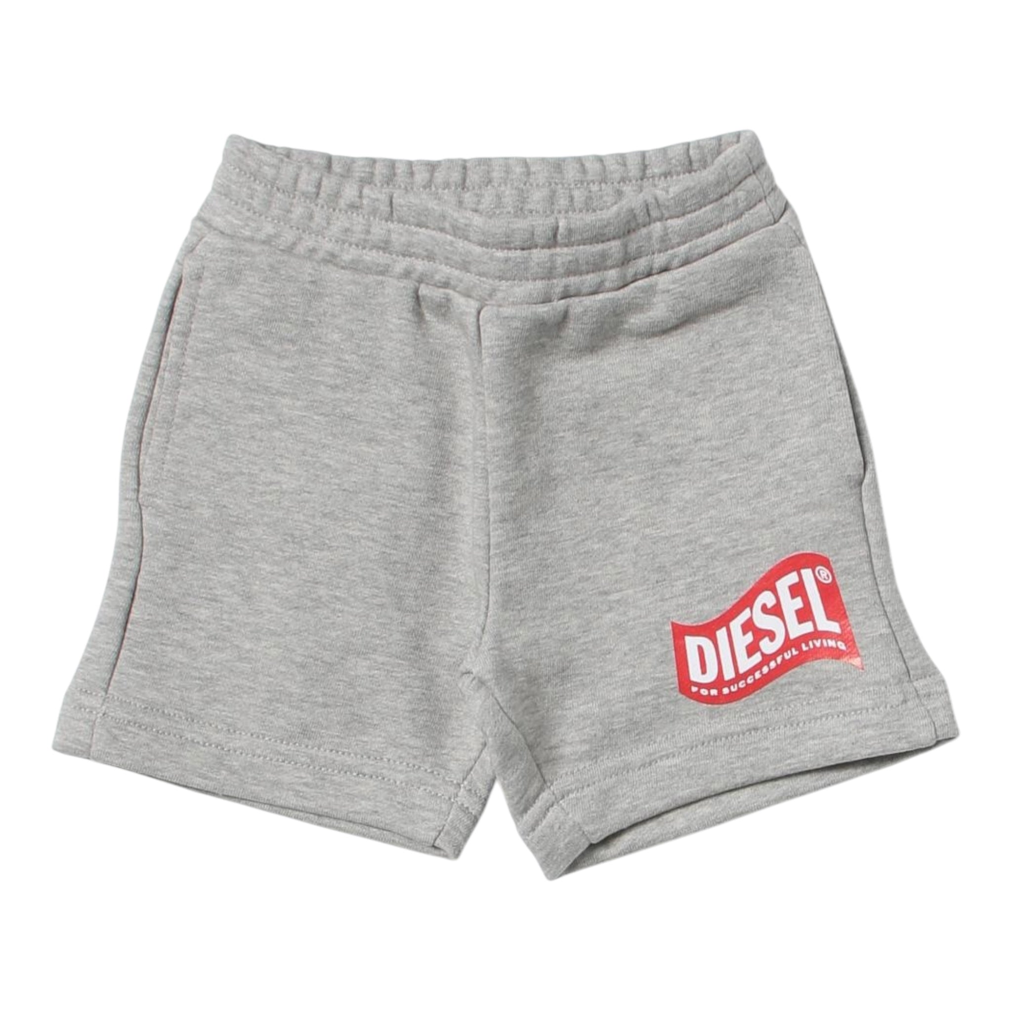 Diesel Bermuda Tinta Unita con Logo per Bambino K00338J GRIGIO DIESEL 