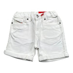 Diesel Bermuda In Denim Tinta Unita Girovita Regolabile per Neonato K00362 BIANCO DIESEL 