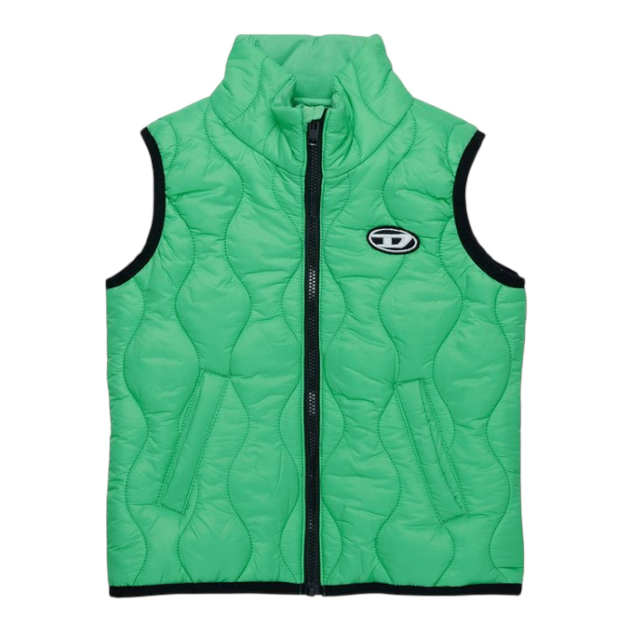 Diesel Smanicato tinta unita con Logo Verde per Bambino K00505 VERDE DIESEL 
