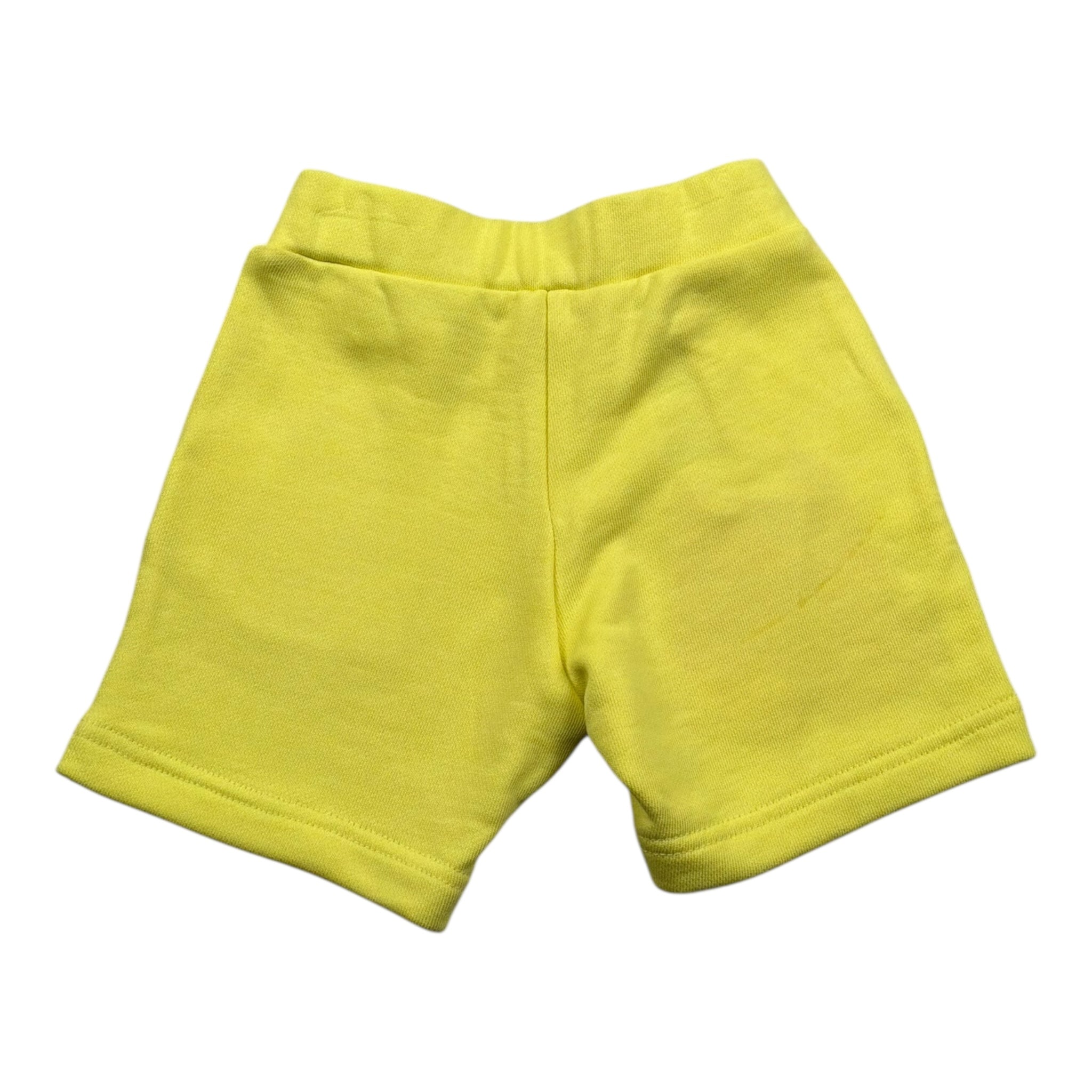 Diesel Bermuda In Felpa Tinta Unita con Logo per Neonato K00510 GIALLO DIESEL 