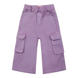 Diesel Jeans Tinta Unita Modello Cargo per Neonata K00603N VIOLA DIESEL 