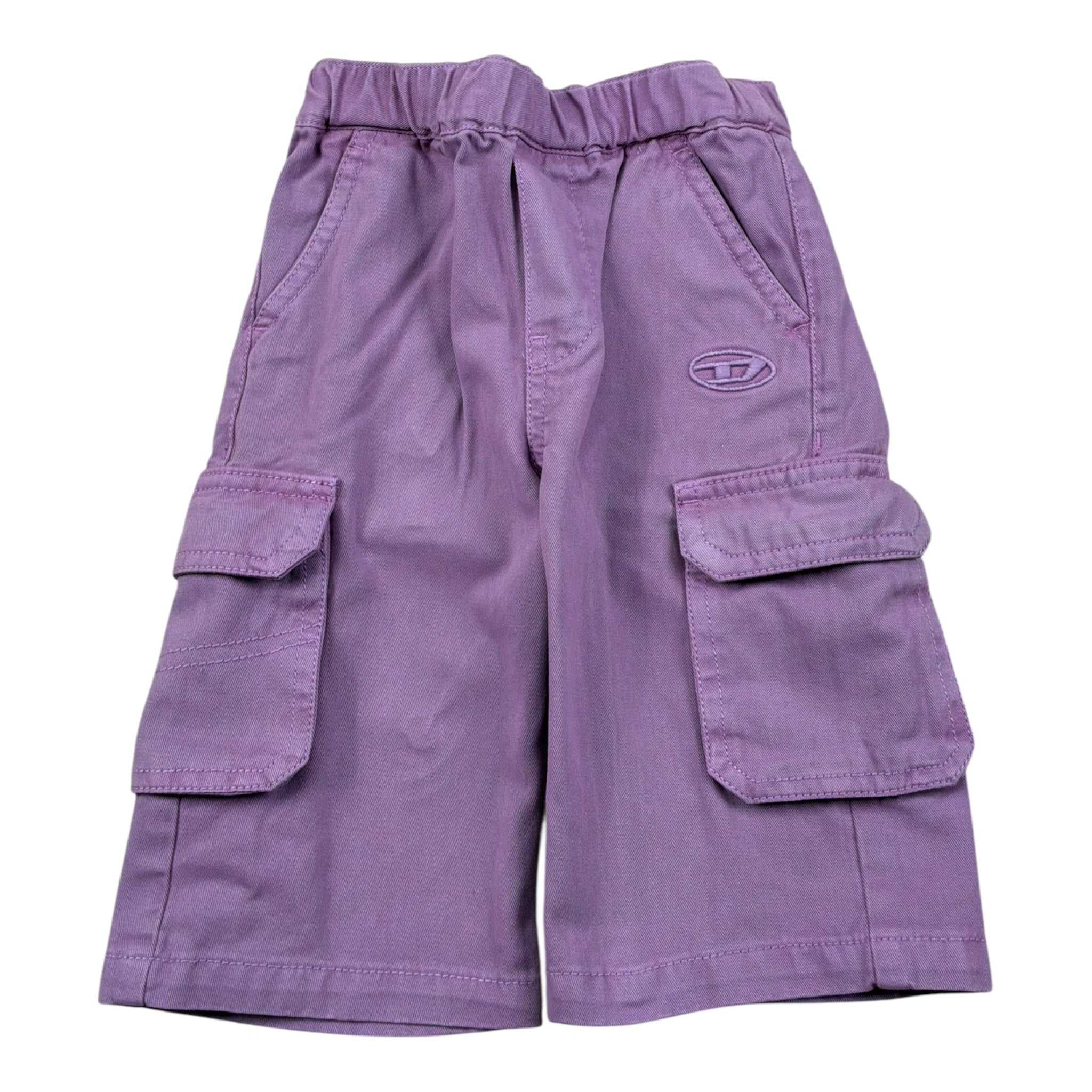 Diesel Jeans Tinta Unita Modello Cargo per Neonata K00603X VIOLA DIESEL 