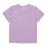 Diesel T-Shirt Girocollo tinta unita con Stampa Lilla per Bambina K00635JX LILLA DIESEL 