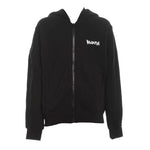 Disclaimer Felpa con Zip E Cappuccio Tinta Unita con Logo per Bambino 25EDBK58409 NERO DISCLAIMER 