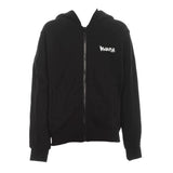 Disclaimer Felpa con Zip E Cappuccio Tinta Unita con Logo per Bambino 25EDBK58409 NERO DISCLAIMER 