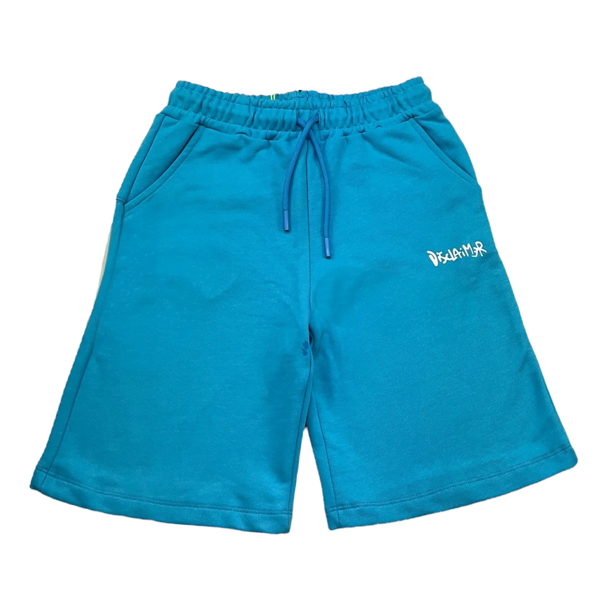 Disclaimer Bermuda In Tuta Tinta Unita con Logo per Bambino 25EDK58405 AZZURRO DISCLAIMER 