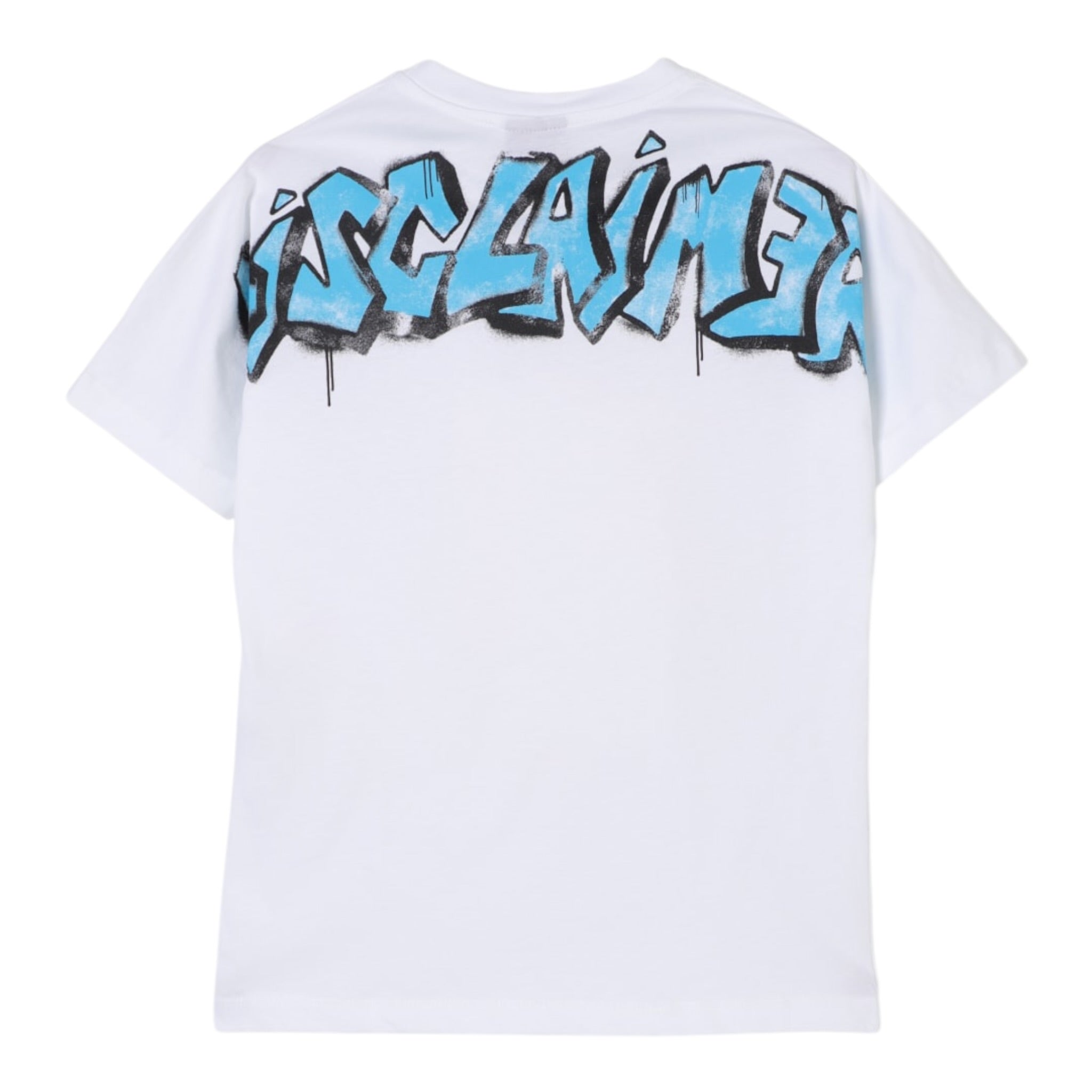 Disclaimer T-Shirt Girocollo Tinta Unita con Stampa per Bambino 25EDK58407X BIANCO DISCLAIMER 