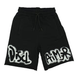 Disclaimer Bermuda tinta unita con Stampa Nero per Bambino 25EDK58412X NERO DISCLAIMER 